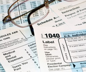 Tax forms paperwork